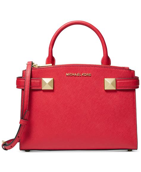 michael michael kors karla small east west leather satchele|Michael Michael Kors Karla Small East West Leather Satchel.